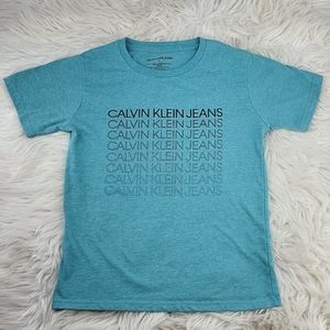 Calvin Klein Jean's Kids Teal Size 7 Tshirt